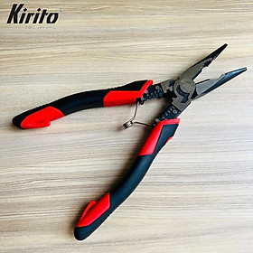 Kìm điện, kìm cắt ,nhọn kìm đa năng công nghiệp Nhật Kirito JAPAN thép CR-V cao cấp giảm 30% lực cắt