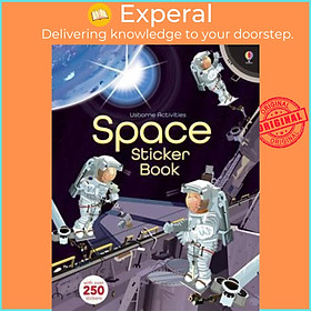 Sách - Space Sticker Book by Fiona Watt (UK edition, paperback)