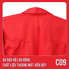 Áo bảo hộ lao động, chất liệu thoáng mát, bền đẹp - Mã C09 - 1 Áo - 5