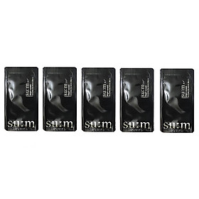 Bộ 5 mặt nạ sủi bọt sum37 đen thải độc trắng da korea