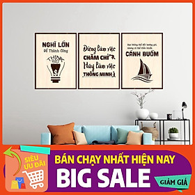 Mua Bộ 3 tranh tạo động lực làm việc cho nhân viên  kích thích sáng tạo