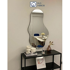 Mua Gương Treo Tường Hình Đá Cuội Nghệ Thuật Kích Thước Đầy Đủ Theo Yêu Cầu DLQ INTERIORS Trang Trí Nhà Cửa  Phòng tắm