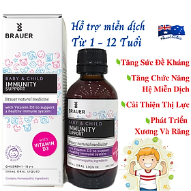 Hỗ trợ miễn dịch Cho Bé Brauer Immunity SupportTăng Sức Đề Kháng Giảm Cảm