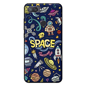 Ốp lưng in cho Xiaomi Mi 8 Lite mẫu Họa Tiết Vũ Trụ - Hàng chính hãng
