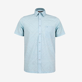 Áo sơ mi nam KHATOCO Tailor Fit ngắn tay A1MN518T2-CNIN730-2703-N