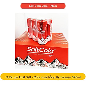 Thùng 24 lon nước giải khát có gas Salt-Cola muối hồng Himalayan 320ml