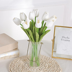 Mua HOA GIẢ TULIP PU GIỐNG THẬT ĐẾN 99% LIZ4