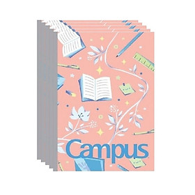 Lốc 5 quyển vở kẻ ngang 200 trang B5 Enjoy The Moment Campus  BETM200 / NB-BETM200