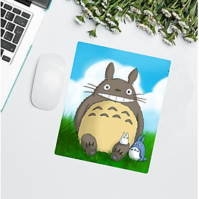 Miếng Lót Chuột Mouse Pad Cữu Vĩ Mèo Lucky Totoro Vô Diện Hoạt hình 21x26 Cm KAI Mẫu mới Nhất_ Hàng Chính Hãng