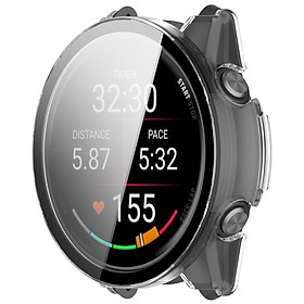 Ốp Case PC Mặt Kính Cường Lực chống va đập cho Garmin Forerunner 570 Size 42mm / 47mm - Hàng Chính Hãng
