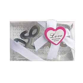 Đánh Dấu Sách Bookmark Kim Loại Chữ Love