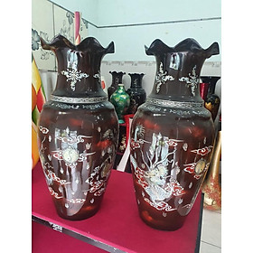 Mua Bình Vải Xoa sơn mài hút tài lộc cao cấp Thanh Bình Lê cẩn xà cừ đẹp  cắm hoa  trang trí nhà cửa  văn phòng  sảnh tiệc
