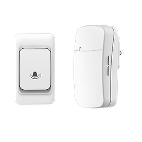 Chuông cửa không dây, dùng pin 3V ở nút bấm lắp trong nhà, chống bụi, chống nước thấp, 38 nhạc chuông, âm thanh to 3 mức