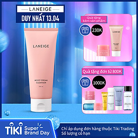 Sữa Rửa Mặt Dưỡng Ẩm Cho Da Thường Và Da Khô Laneige Moist Cream Cleanser (150ml)