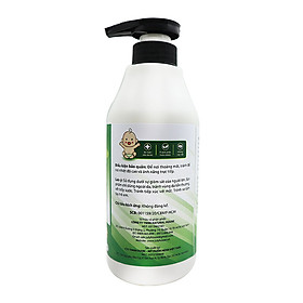 Tắm gội Thảo mộc Baby chiết xuất Trầu Không và Tràm Trà 500ml BuB&MuM công dụng diệt khuẩn, làm sạch, ngăn ngừa rôm sảy, mụn nhọt và giữ da luôn mềm mại, thơm mát hàng công ty chính hãng, xuất xứ Việt Nam - xanh