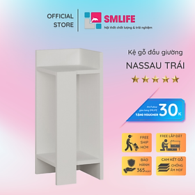 Kệ Đầu Giường Sang Trọng Thiết Kế Tối Giản SMLIFE Nassau Cạnh Trái