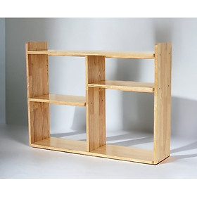 Mua Kệ Gỗ Cao Su Ngang 80cm  Kệ Trang Trí  Kệ Sách  Kệ Sắp Xếp Đồ Dùng - Gổ Song Bản
