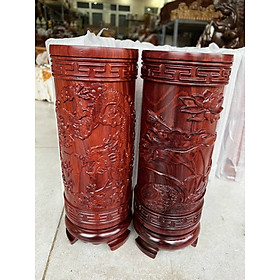 Mua ỐNG NHANG ĐỤC RỒNG BẰNG GỖ HƯƠNG CAO 30CM
