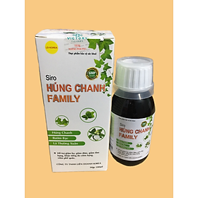 Siro Húng Chanh Family (Hỗ trợ giảm ho, giảm đờm, giảm đau họng, khản tiếng)