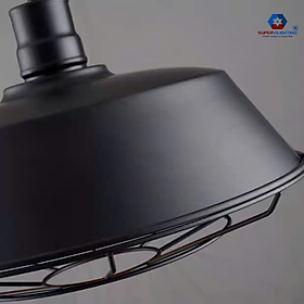 Mua Đèn thả trang trí trần quán shop phòng khách bàn ăn dây xích chống nổ đen hiện đại Bảo hành 24 tháng