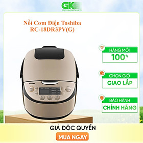 Nồi cơm điện tử Toshiba RC-18DR3PV(G) (1.8 Lít) - Vàng đồng - Hành Chính Hãng