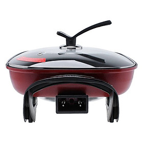 Nồi Lẩu Điện Đa Năng GreenCook GCEH30 Chống Dính Dung Tích 5L Với Nhiều Chức Năng Nấu Nướng Chiên Xào-Hàng Chính Hãng