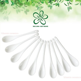 Mua Thìa gốm sứ trắng - Thìa pha cafe - Sang trọng