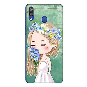Ốp lưng điện thoại Samsung Galaxy M20 hình Cô Gái và Hoa