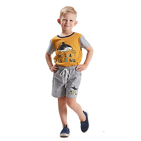 Quần Áo Bé Trai Thun In Shark 18-33 kg Vải 100% COTTON - MEEJENA - 411