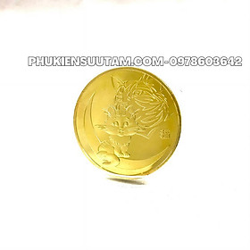 Mua Xu Con Mèo Mạ Vàng  đường kính: 4cm  màu vàng - SP005765