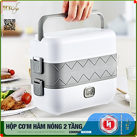 Mua Hộp cơm hâm nóng cắm điện HT SYS - BUCOOK DFH C02 - 2 Lít 2 Tầng 4 Ngăn Có Thể Nấu Và Hâm Nóng Thức Ăn  Ruột Bằng Inox 304