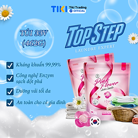 Viên giặt xả Top Step hương Nước hoa tinh tế gói 33 viên (462g)