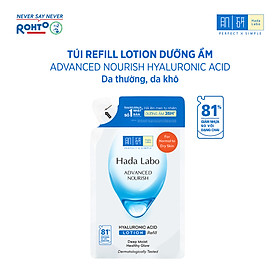 Túi refill lotion dưỡng ẩm Hada Labo Advance Nourish Hyaluronic Acid cho da thường và da khô 170ml
