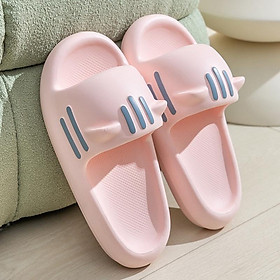 Phong cách năm con mèo CHZK Dép Nhựa EVA Đế Dày Đính Tai Mèo Dễ Thương Thời Trang Mùa Hè Cho Nữ
