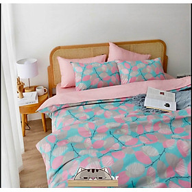 Bộ Ga Gối Cotton Hàn Quốc Họa Tiết Trẻ Trung