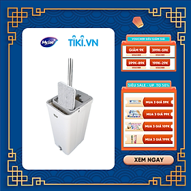 Mua Bộ cây lau nhà tự vắt thông minh 3 thanh vắt sợi microfiber