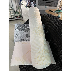 Mua Gối ôm người lớn loại to dài 1 mét ruột cao su nhân tạo thông thoáng chống nóng bí  độ đàn hồi cao (Kèm vỏ gối tháo rời)  thiết kế vân massage tạo cảm giác dễ chịu cho người dùng