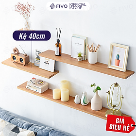 Kệ Trang Trí Treo Tường Gỗ MDF 17mm Chống Ẩm FIVO FB41 Đơn Giản Tiện Dụng Dễ Dàng Gắn Tường - Hàng Chính Hãng