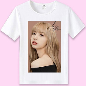 Áo thun Lía áo Lisa Blackpink tặng sticker Blackpink