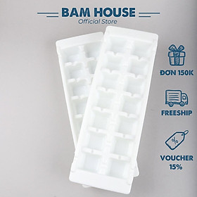Khay làm đá nhựa dẻo 14 viên lớn Bam House chất nhựa ABS an toàn cao cấp KDN01 - Khay đá khay làm đá
