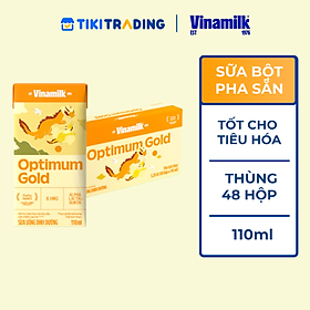 Thùng 48 Hộp Sữa Bột Pha Sẵn Vinamilk Optimum Gold 110ml