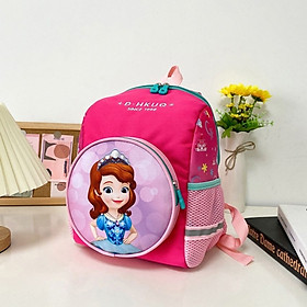 Balo đi học cho bé mầm non mẫu chó cứu hộ nhiều màu sắc chống thấm nước size 33cm