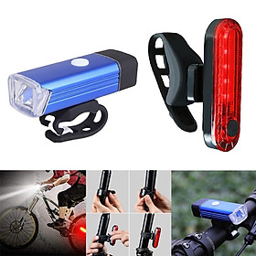 Rechargeable Bicycle Light Mountain Cycle Front Headlight Rear Light