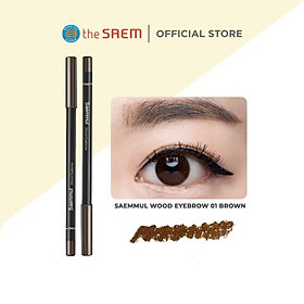 Bút Chì Kẻ Mày the SAEM Saemmul Wood Eyebrow Black 1.8g