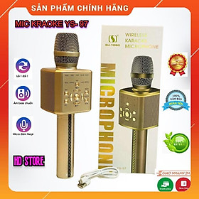 Mua Micro Bluetooth Hát Karaoke Cao Cấp Không Dây YS-97 Đa Năng  Nghe Nhạc Cực Hay  Âm Bass Chuẩn  Mic Bắt Giọng Rất Tốt.