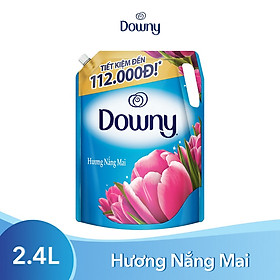 Nước Xả Vải Downy Nắng Mai Dạng Túi 2.4L