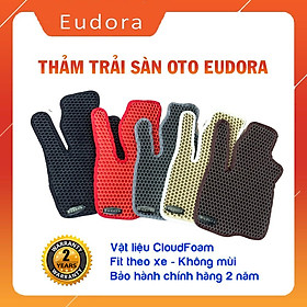 Thảm lót sàn ô tô EUDORA cho xe Vinfast Fadil - Phiên Bản Eudora CloudFoam Pro - Khít với sàn xe, Không thấm nước, Không mùi