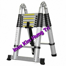 Mua Thang nhôm rút đôi AI 5m6( Chiều cao chữ A : 2 8m : chữ I  5m6)