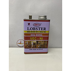 Véc Ni dầu bóng Lobster dùng bảo vệ bề mặt gỗ 875ml
