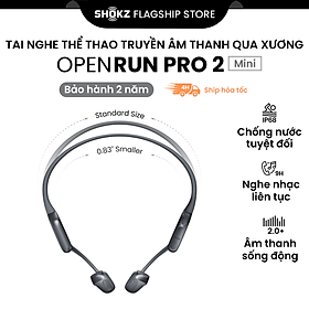 Tai Nghe Bluetooth Thể Thao Truyền Âm Thanh Qua Xương SHOKZ OPENRUN PRO 2 - Mini S821 - Bảo Hành 2 Năm - Hàng Chính Hãng